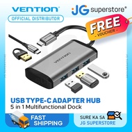 [CLEARANCE] Vention 5 in 1 USB Type-C Adapter Hub 5Gbps USB 3.0 Ports and 87W Power Delivery