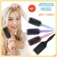 MSS Curls Barber Styling Tool Bounce Curl Define Styling Hair Brush Tangled Hair Comb Shaping Brush