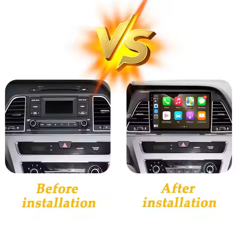 CarPlay Android Auto Left Hand Drive for Hyundai Sonata 7 LF 9 2014 - 2017 Multimedi Player Split Sc