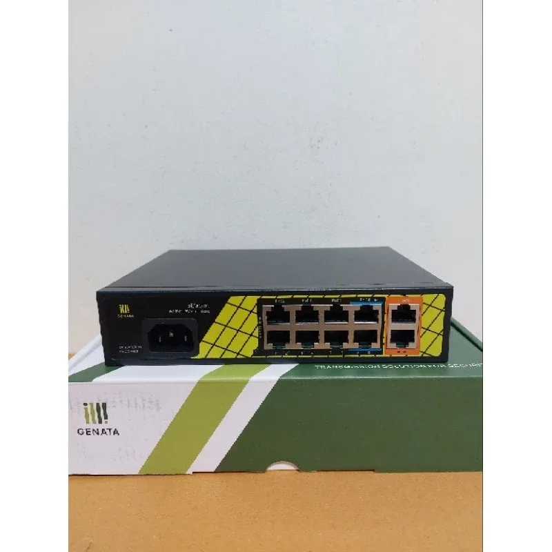 สวิตซ์POE GENATA AI POE SWITCH 10ช่อง GIGABITรุ่นGNT-P1210ES