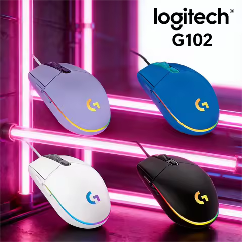 Logitech G102 Gen 2, Wired Gaming Mouse with Precision & RGB & Macro Buttons