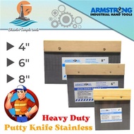 Armstrong Stainless Side Putty Knife Scraper Paleta Wood Handle 4" ,6" ,8"In stockCOD