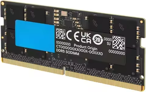 64GB DDR5 RAM, 5600MHz (or 5200MHz or 4800MHz) Laptop Memory Kit, SODIMM 262-Pin, Compatible with 13