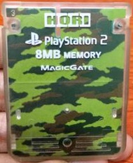 幸運小兔 PS2遊戲 PS2記憶卡 迷彩綠 日本製 原廠HORI 記憶卡 8M PS2遊戲記憶卡 PS2儲存卡