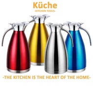 KUCHE Leak-Proof Coffee Pot Jug 1.5 Litre 304 Stainless Steel Vacuum Insulated Thermal Thermos Flask