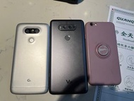 三部備用機（iPhone 6、LG G5、LG V20）