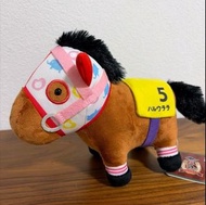 全新 日版 SK Japan 16 x 19cm 毛公仔 純種馬 日本 賽馬 賽馬娘 Plush Doll Horse Thoroughbred Collection Nesoberi Plush T
