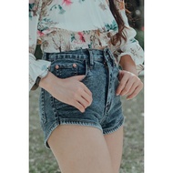 SG🇸🇬GBJ Curve Hem Stretch Denim Shorts (4 colours) S - 4XL