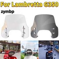 for Lambretta G350 Motorcycle ABS Front Windshield Heightened Windscreen Transparent Wind Deflector 