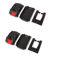 【YOSHOP】-2pcs Black Plastic Battery Case Shell for 21V 5-Series Li-ion Battery Module Use