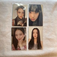 BLACKPINK BORNPINK black ver黑版自拍小卡 YG pob 特典秀k4  單封 ROSÉ JISOO JENNIE LISA 肉 秀 妮 莎專輯小卡明信片貼紙特典周邊週邊
