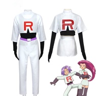 Pokemon Ash & Team Rocket cosplay costume for Halloween and carnival with anime outfits for girls