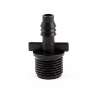 Male Thread 1/2 inch to 8/11mm Reducing Connector Hose Adapter - Plastic