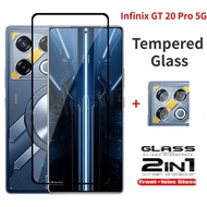 ฟิล์มกระจกเทมเปอร์2 In 1สำหรับ Infinix GT 20 Pro GT20Pro Gt 20pro InfinixGT20pro 5G 2024เลนส์กล้องด้
