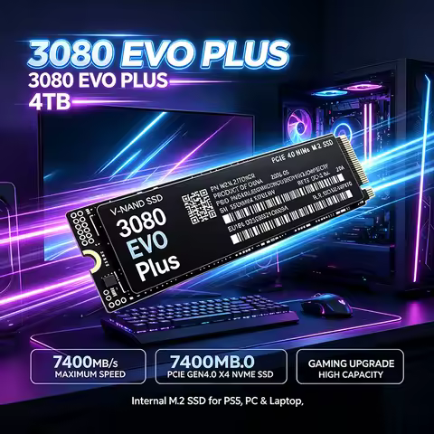 3080 EVO Plus PCIe4.0 M.2 2280 NVMe SSD Up to High‑Speed Internal SSD 1TB 2TB 4TB For PS5 Gaming Lap