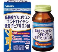 日本ORIHIRO高純度葡萄糖胺軟骨素和低分子量透明質酸70片	4571157256474