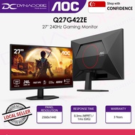 AOC Q27G42ZE 27'' Gaming Monitor - Fast IPS Panel, 240Hz, 0.3MS MPRT, HDR10