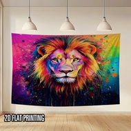 1pc 2D flat banner Party Backdrop modern Lions (7) Fabric, Without Electricity Anniversary Perfect f