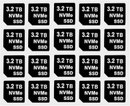 20PCS Capacity Sticker Label for Hard Drive Tray Caddy DXD9H 0DXD9H X7K8W 0X7K8W, Compatible with De