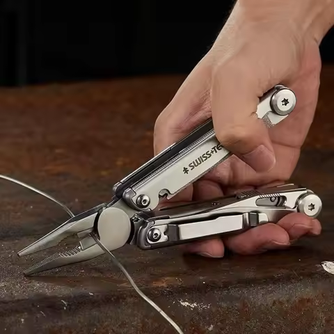 SWISS TECH 18in1 Multitool Dolding Pliers Camping Supplies Tactical Survival Hunting Outdoor Hiking 