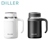 Diller Thermos Bottle With Tea Filter SUS316 Stainless Steel Vacuum Panda Flask Mug (580ml) D9325