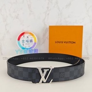 💟LV Initiales 40mm雙面腰帶-棋盤格黑色 #全實拍 100%new Reversible belt  Louis Vuitton男士皮帶，生日禮物，免運費 包郵 Carousell官方