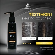 MY IWE HAIR COLORING BLACK SHAMPO ORIGINAL- MY IWE SHAMPO