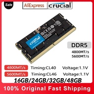 Kayu Memori Ddr5 Penting 4800mhz 5600mhz 16gb 32gb 24gb 48gb Cl46 Sodimm Ram Untuk Komputer Riba Del
