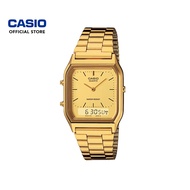 Casio Vintage AQ-230GA-9D Gold Stainless Steel Band Men Watch / Women Watch