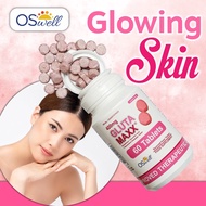 OSWELL GLUTA MAXX | WITH VITAMIN C | WHITENING GLUTATHIONE GLOWING WHITENS | 400mg 60 TABLETS