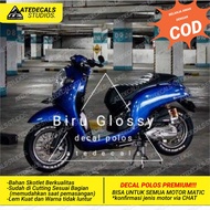 Decal BIRU TUA polos scoopy decal Fullbody scoopy decal Scoopy BIRU GLOSSY