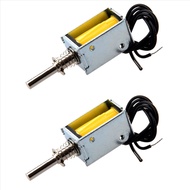 (LP2S) 2X DC 4.5V 40G/2mm Open Frame Actuator Push Pull Solenoid Electromagnet