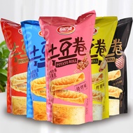 【小红书推荐】品味方圆土豆卷35g番茄味海苔味烧烤多种口味土豆卷薄片薯片脆片Taste Square Potato Rolls 35g Tomato Flavored Seaweedjzgc007my