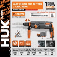 Hukan 3-function concrete drill (GEN3) K99 | 1200W impact force 3.6J, 2 Types of Drill Heads, 5m Cor