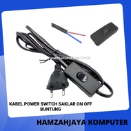 On-off switch cable electrical cable/ connection cable AC 220V ON OFF BLACK cable/