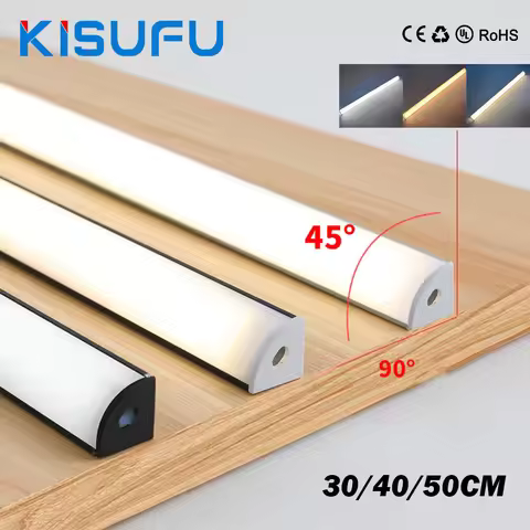 12V LED Cabinet Lamp Aluminum 30cm 40cm 50cm LED Bar Cabinet Light White Warm Natural Kitchen Bedroo