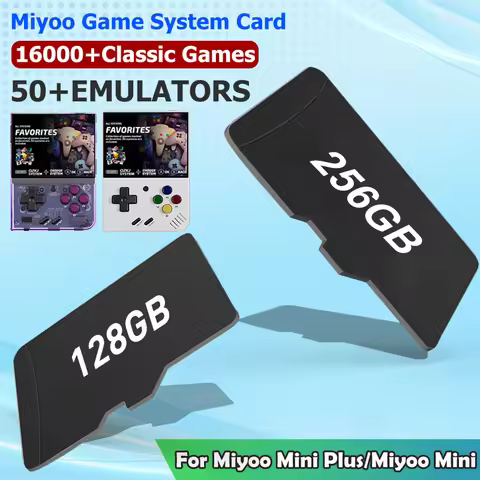 MIYOO Mini Plus 64GB/128GB/256GB Game Memory Card Built-in 16000+ Game 50+Emulators Miyoo Mini TF Ca