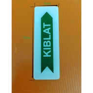 ACRYLIC KIBLAT SIGNAGE / PETUNJUK ARAH KIBLAT