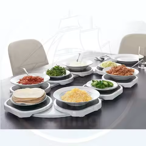 The Revolution Table Rotating Tray Portable Food Tray