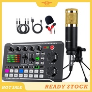 [CloudsMiles] Condenser Microphone Set Live Sound Card F998 BM800 Set