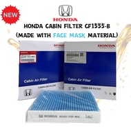 CABIN FILTER (BLUE) HONDA CITY JAZZ CRZ OEM NO:CF 1555-B CODE:80292-TG0-W02  (MADE WITH FACE MASK)