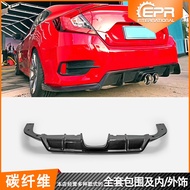 Honda Civic 10th Gen Carbon Fiber Rear Diffuser Rear Lip Rear Bumper Underbody EPRFLYANG A-FC-DIF-SC