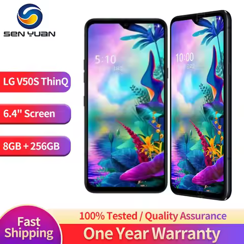 Original LG V50S ThinQ 5G Mobile Phone 8GB+256GB Unlocked LG V510N Android SmartPhone 32MP Camera 4G