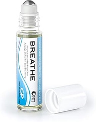 Breathe Essential Oil Blend Roll On for Respiratory Support - Breathing Ease, Reduce Congestion with Lemon, Peppermint &amp; Eucalyptus 100% Pure Therapeutic Grade High Potency by Grand Parfums (1)
