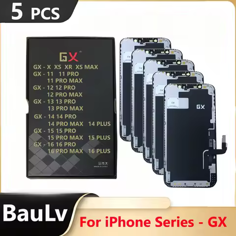 Wholesale 5 Pieces/Lot GX OLED For iPhone X XS XR 11 12 13 14 15 16 PRO MAX PLUS Mini Screen Display