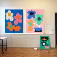 Korean Style ins Nordic Style Decorative Painting Frameless Painting Colorful Flowers ins Living Roo
