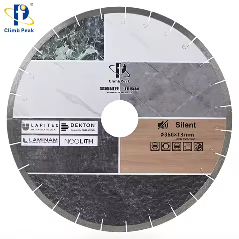 Climb Peak J-slot 350/400mm Silent Diamond Saw Blade for Dekton OEM Diamond Cutting Tool Tile Porcel