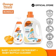 Orange House Liquid Baby Laundry Detergent with Bottle Cleaner and Dish Soap