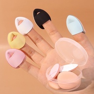Mini Size Finger Puff Makeup Sponge Set, Face Concealer Foundation, Puff Detail, Professional Cosmet