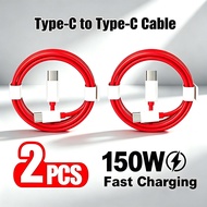 2PCS 150W SuperVOOC Fast Charging Cable Type C to Type C For OnePlus 10 Pro 11 12 13 Nord 2T 3 4 5